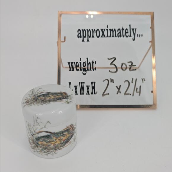 Duckling Nest Porcelain Trinket Jewelry Stash Box Lidded 1970s Mary Mugg Enesco - Picture 10 of 10